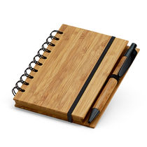 Bloc de notas eco con boli en bambu personalizado Bloc de notas eco con boli en bambu personalizado