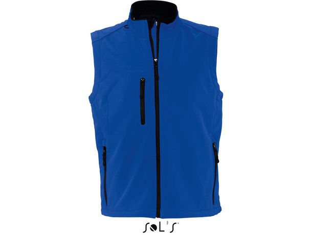 Chaleco hombre en soft shell rallye men sols personalizado azul royal Chaleco hombre en soft shell rallye men sols personalizado azul royal
