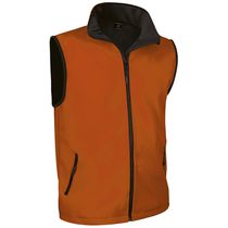 Chaleco de soft shell tundra grabado naranja Chaleco de soft shell tundra grabado naranja