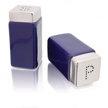Set ceramica sal y pimienta personalizado azul Set ceramica sal y pimienta personalizado azul
