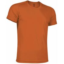 Camiseta tecnica resistance 150 con logo naranja fluor Camiseta tecnica resistance 150 con logo naranja fluor