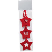 3 estrellas navidenos en fieltro personalizado rojo 3 estrellas navidenos en fieltro personalizado rojo