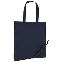 Bolsa plegable en poliester 190t de colores personalizada azul Bolsa plegable en poliester 190t de colores personalizada azul