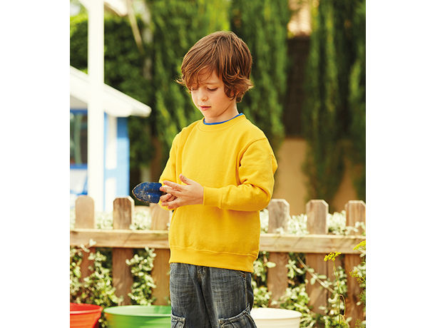 Sudadera de nino fruit of the loom 280 personalizada amarillo girasol Sudadera de nino fruit of the loom 280 personalizada amarillo girasol
