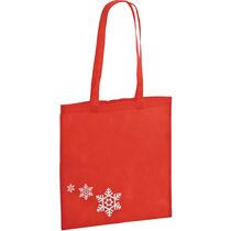 Bolsa feria en non woven copo de nieve personalizada Bolsa feria en non woven copo de nieve personalizada