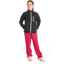 Chaqueta de soft shell de nino antartida roly personalizada negro Chaqueta de soft shell de nino antartida roly personalizada negro