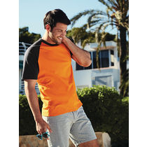 Camiseta bicolor baseball fruit of the loom 160 original naranja grafito Camiseta bicolor baseball fruit of the loom 160 original naranja grafito
