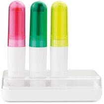 Set de 3 marcadores de gel personalizado blanco Set de 3 marcadores de gel personalizado blanco