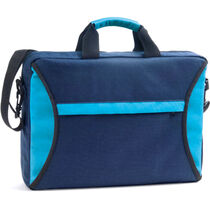Maletin cartera de congresos bicolor personalizado azul Maletin cartera de congresos bicolor personalizado azul