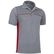 Polo pique bicolor thunder 210 barato gris rojo