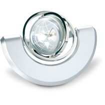 Reloj de sobremesa con marco de fotos personalizado plata mate Reloj de sobremesa con marco de fotos personalizado plata mate