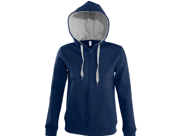 Sudadera con capucha de mujer soul women sols 290 personalizada azul oscuro Sudadera con capucha de mujer soul women sols 290 personalizada azul oscuro