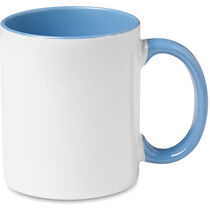 Taza de ceramica asas e interior color barata azul Taza de ceramica asas e interior color barata azul