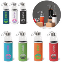 Botellas cristal personalizadas 420 ml para merchandising de empresas - ▷  Creapromocion