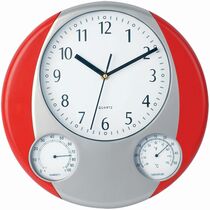 Reloj de pared con termometro y humedad personalizado Reloj de pared con termometro y humedad personalizado
