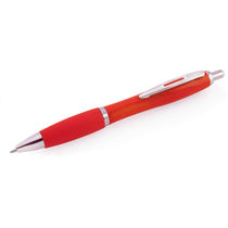 Boligrafo de plastico clexton grabado rojo Boligrafo de plastico clexton grabado rojo