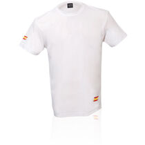 Camiseta tecnica espana tecnic bandera 145 personalizada blanco Camiseta tecnica espana tecnic bandera 145 personalizada blanco