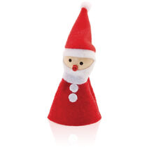 Muneco navideno de dedo personalizado rojo Muneco navideno de dedo personalizado rojo