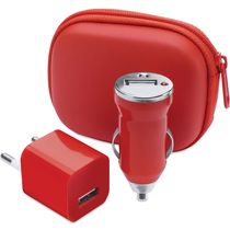 Set cargadores us 1000 ma canox rojo Set cargadores us 1000 ma canox rojo