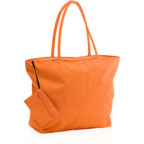 Bolsa playa con neceser grande personalizada naranja Bolsa playa con neceser grande personalizada naranja