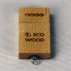 #pendrive con logotipo de ecowood en laser